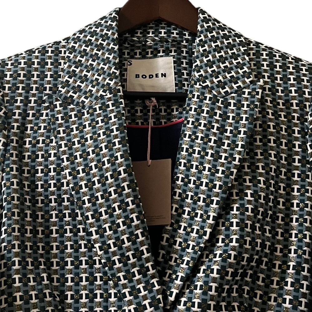 Boden Jacket The‎ Canonbury Jacquard Blazer Sz S US 4 - Picture 7 of 14